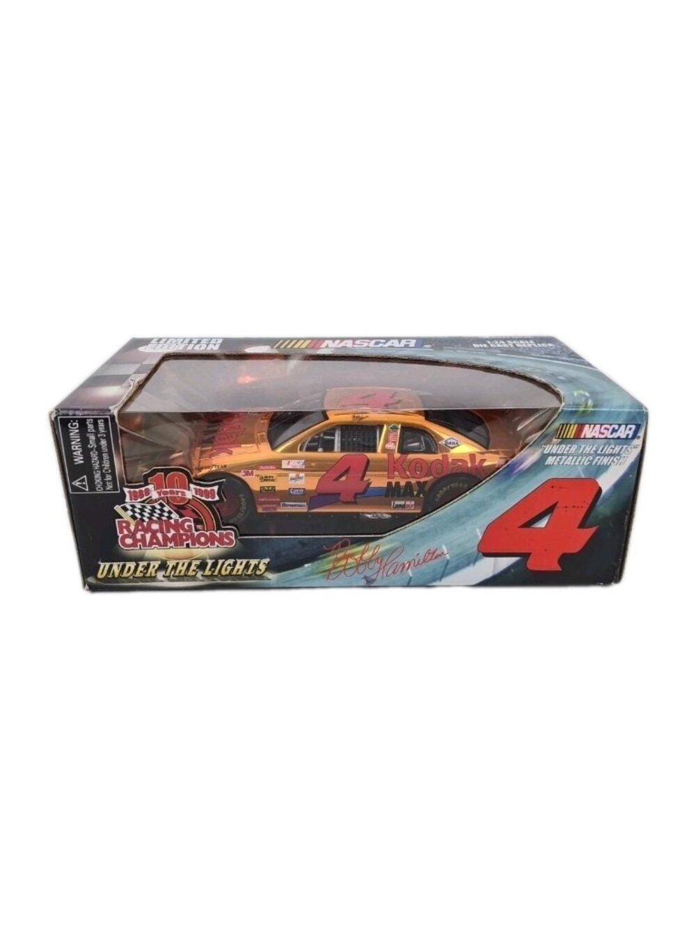 Racing Champions Nascar Stock Car #4 Bobby Hamilton Kodak Max 1:24 DieCast D7
